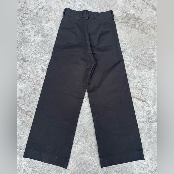 horses atelier black pants slimming highwaisted trouser wide leg cropped - Picture 4 of 8